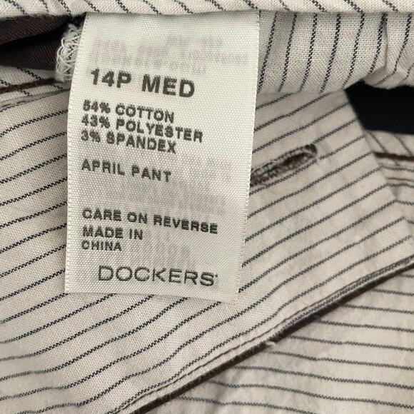 Dockers Women Pants 14P Mid Rise Curvy Minimalistic Neutral Office Casual Comfy - Picture 8 of 11